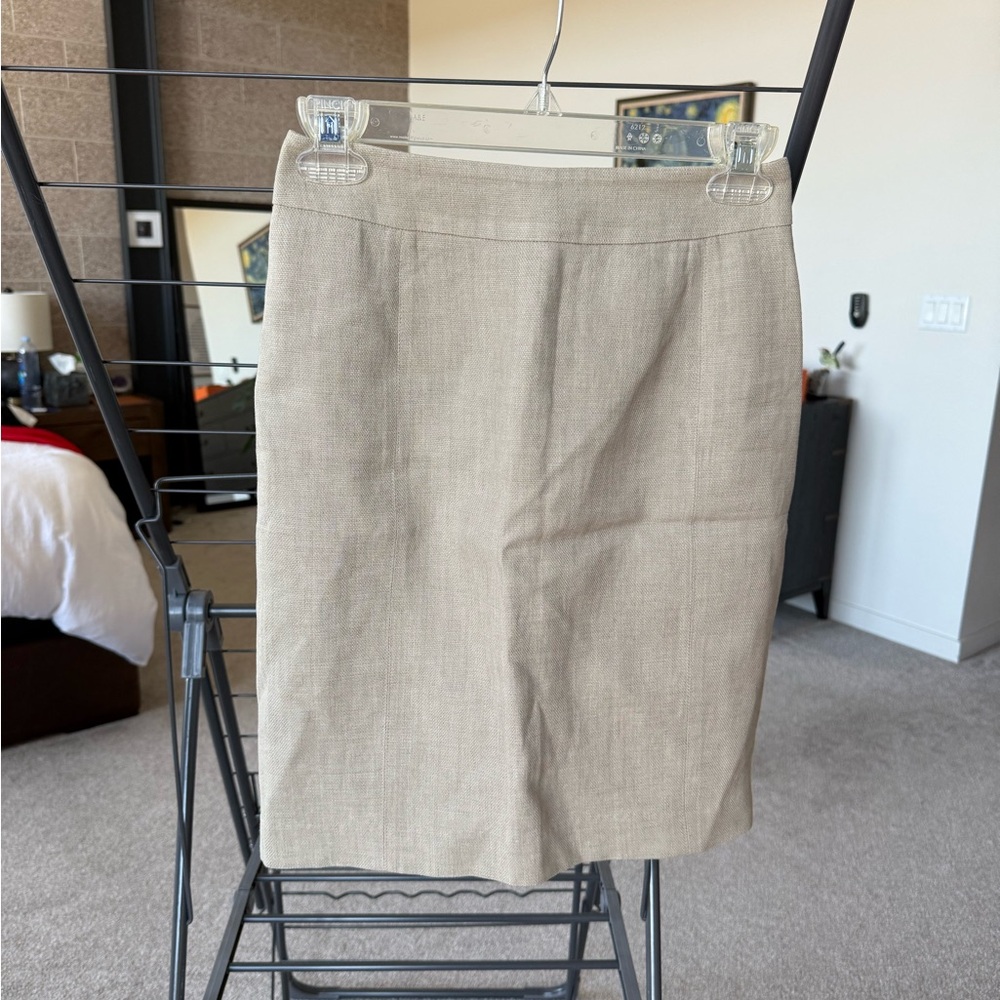 MaxMara Beige Olive Pencil Skirt